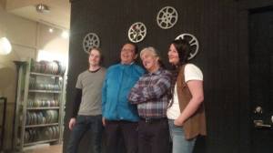 Cast shoot for Ollie and Emma at Cinevic